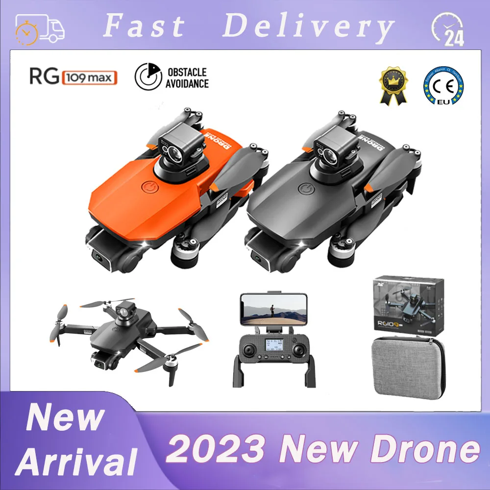 

2023 RG109 4K HD Dual Lens With Optical Flow Obstacle Avoidance Photography Profesional Helicopter RC Plane Toys Drone