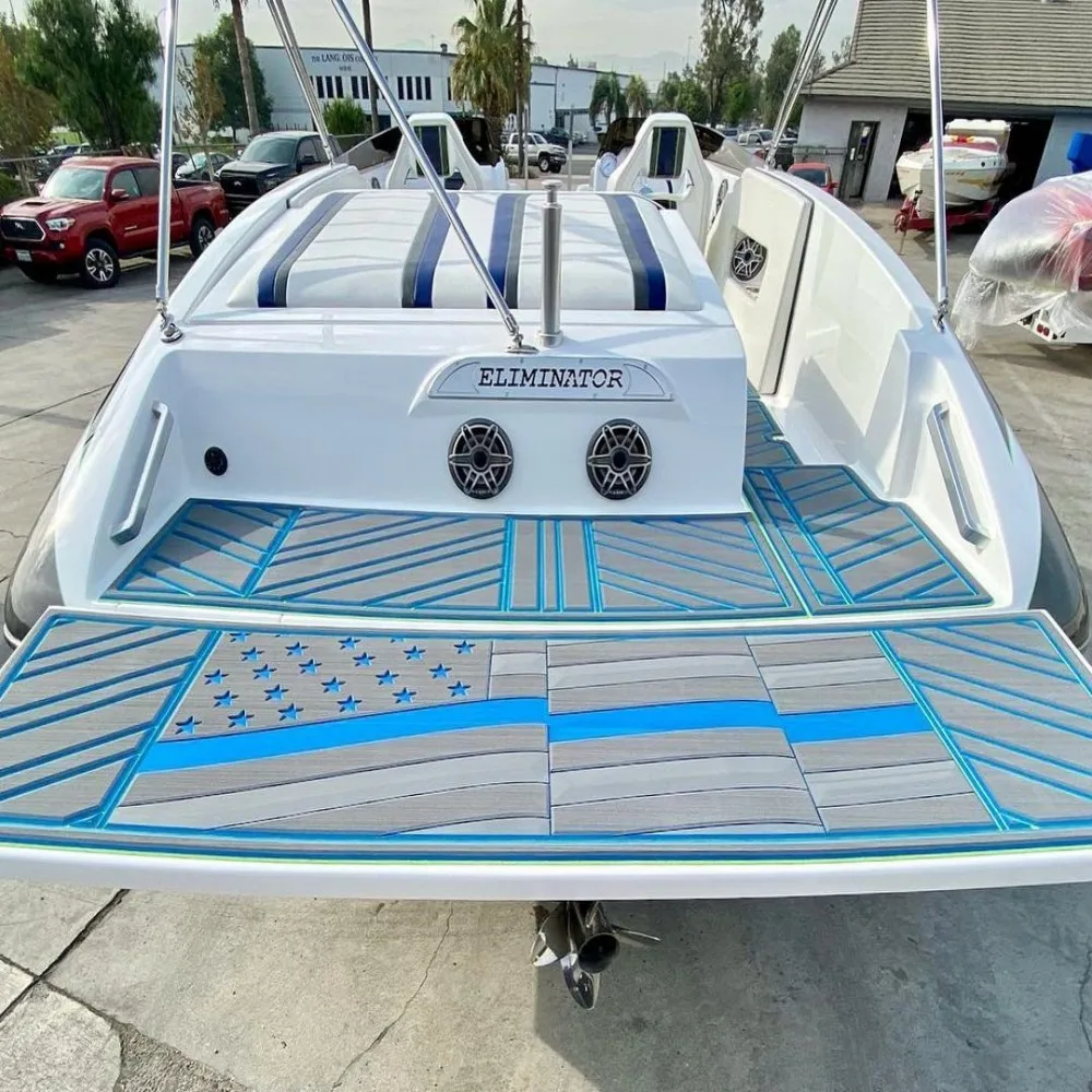 Tapis de sol auto-adhésif en mousse EVA imitation teck