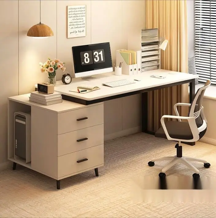 مكتب تنفيذي مع خزانة تخزين 120x60 سم