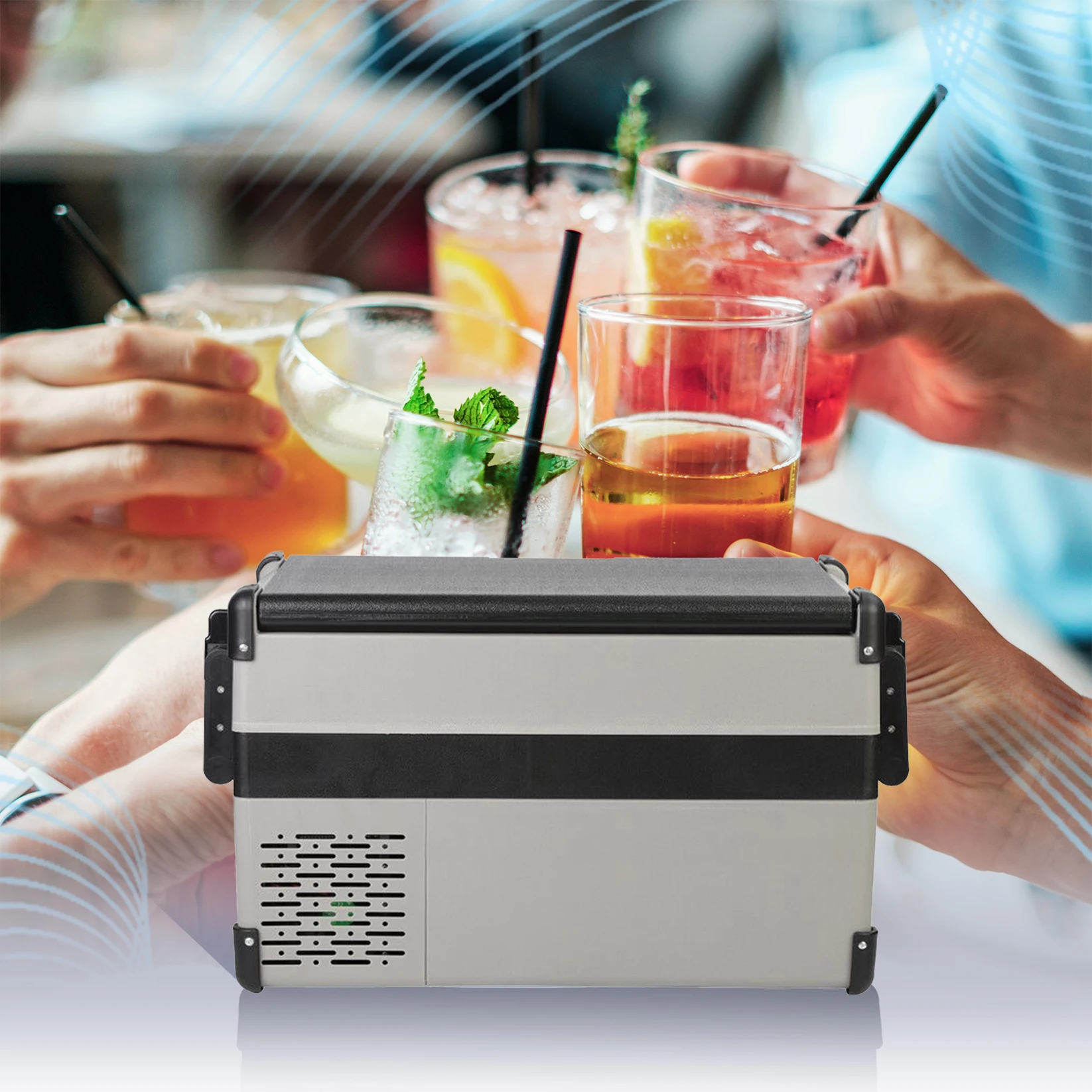 32L Refrigerator Automobile Compressor Fridge DC 12V 24V Portable Freezer for Truck Boat RVS