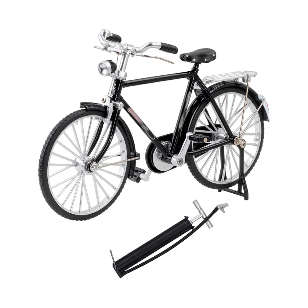 

Bicycle Model Small Bike Statue Miniature Figurine Toy Ornament Alloy Home Decor Supplies