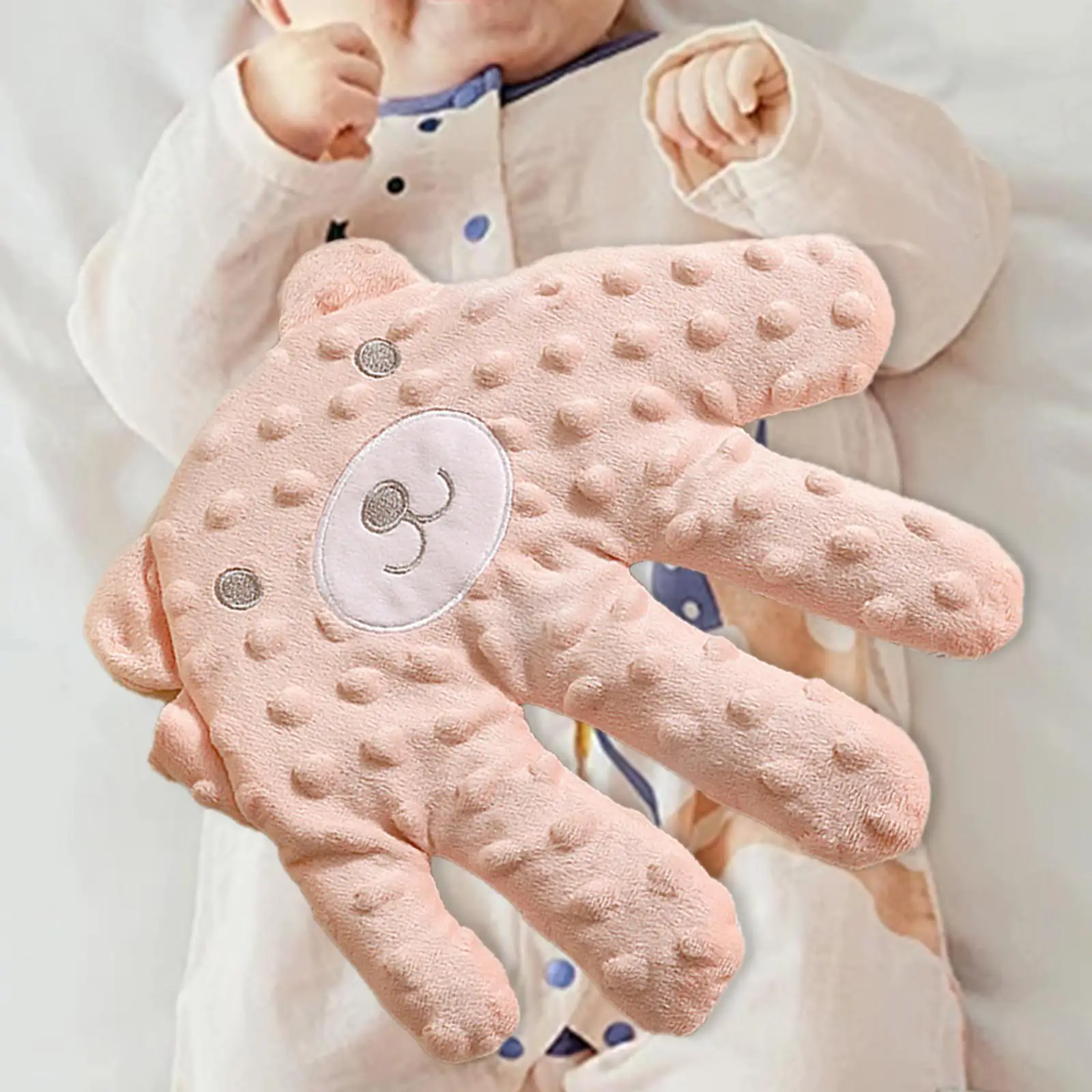 Baby Sleeping Palm Simulation Mother Palm Baby Sleep Automatic Beater for Infants Baby 1 2 3 Years Soft Soothing Hand Pillow 3