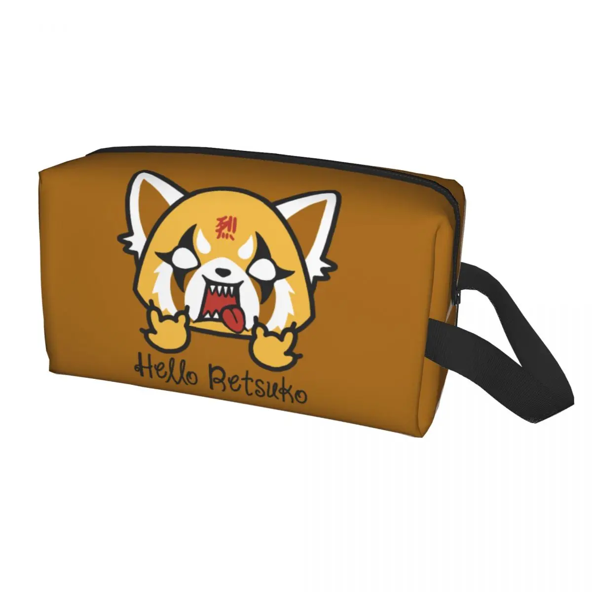 

Дорожная сумка для туалетных принадлежностей Hello Retsuko Kawaii Aggretsuko агрессивный косметический Органайзер для косметики для женщин коробка для хранения косметики