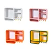 Wall-mounted Cosmetic Storage Box Free Punching Dust-proof Bathroom Wall Rack Makeup Organizer Lipstick Skincare Containers 4