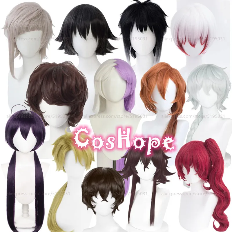 

Bungo Stray Dogs Cosplay Dazai Tetchou Suehiro Chuuya Nakahara Akutagawa Ryunosuke Ranpo Edogawa Atsushi Nakajima Sigma Wigs