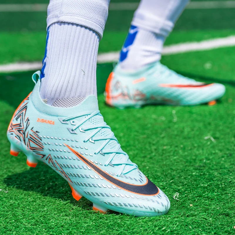 Men's Soccer Shoes TF/FG Non-Slip Turf Soccer Cleats Personalized Design Sport Shoes Casual Sneakers Fashion Football Boot 35-45