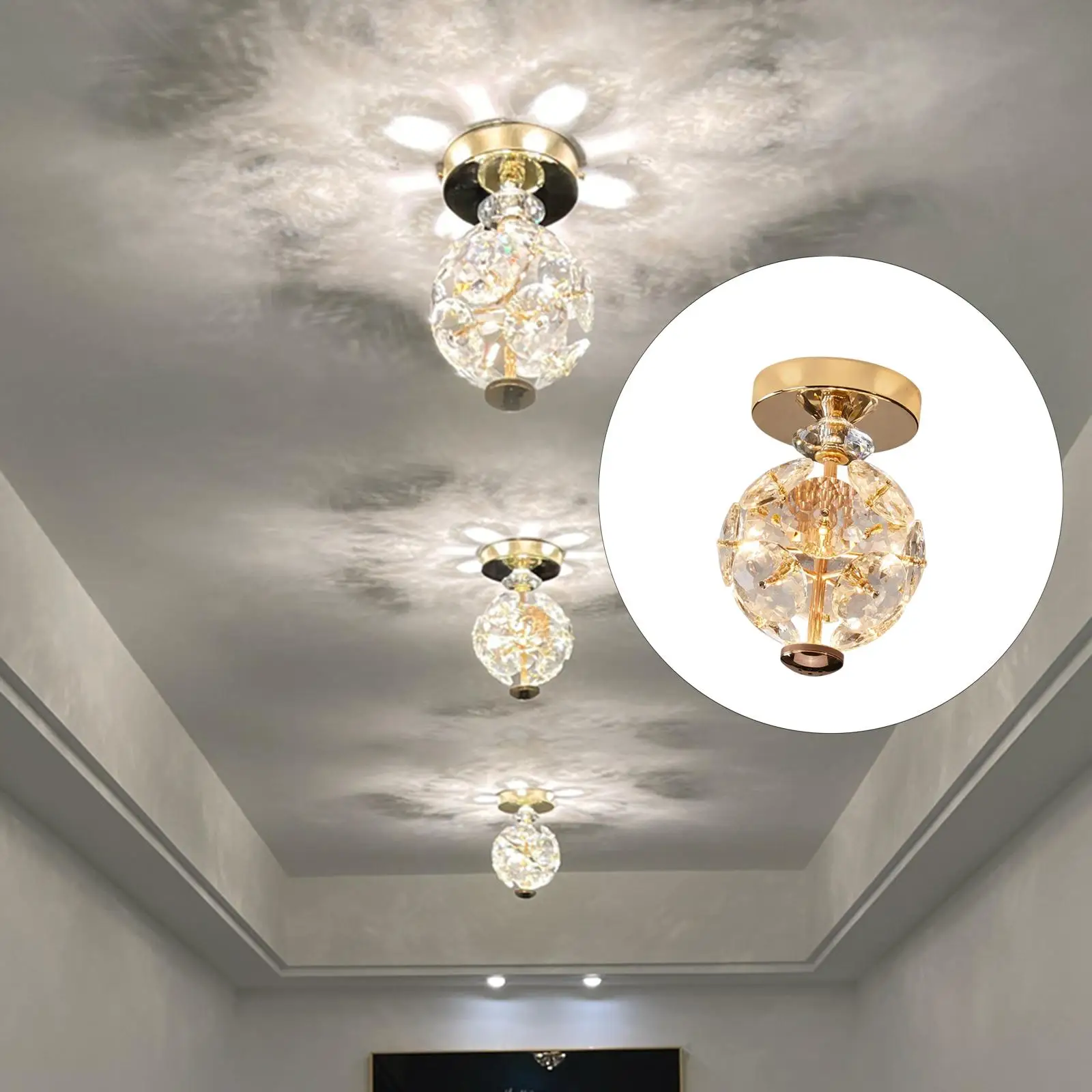 Luxury LED Ceiling Light Ceiling Lamp Indoor Lighting for Entryway Bedroom