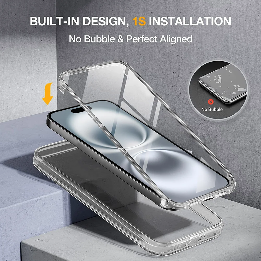 Ultimate Clear Hard Shell - Military Grade 360° Full Body Protective Case