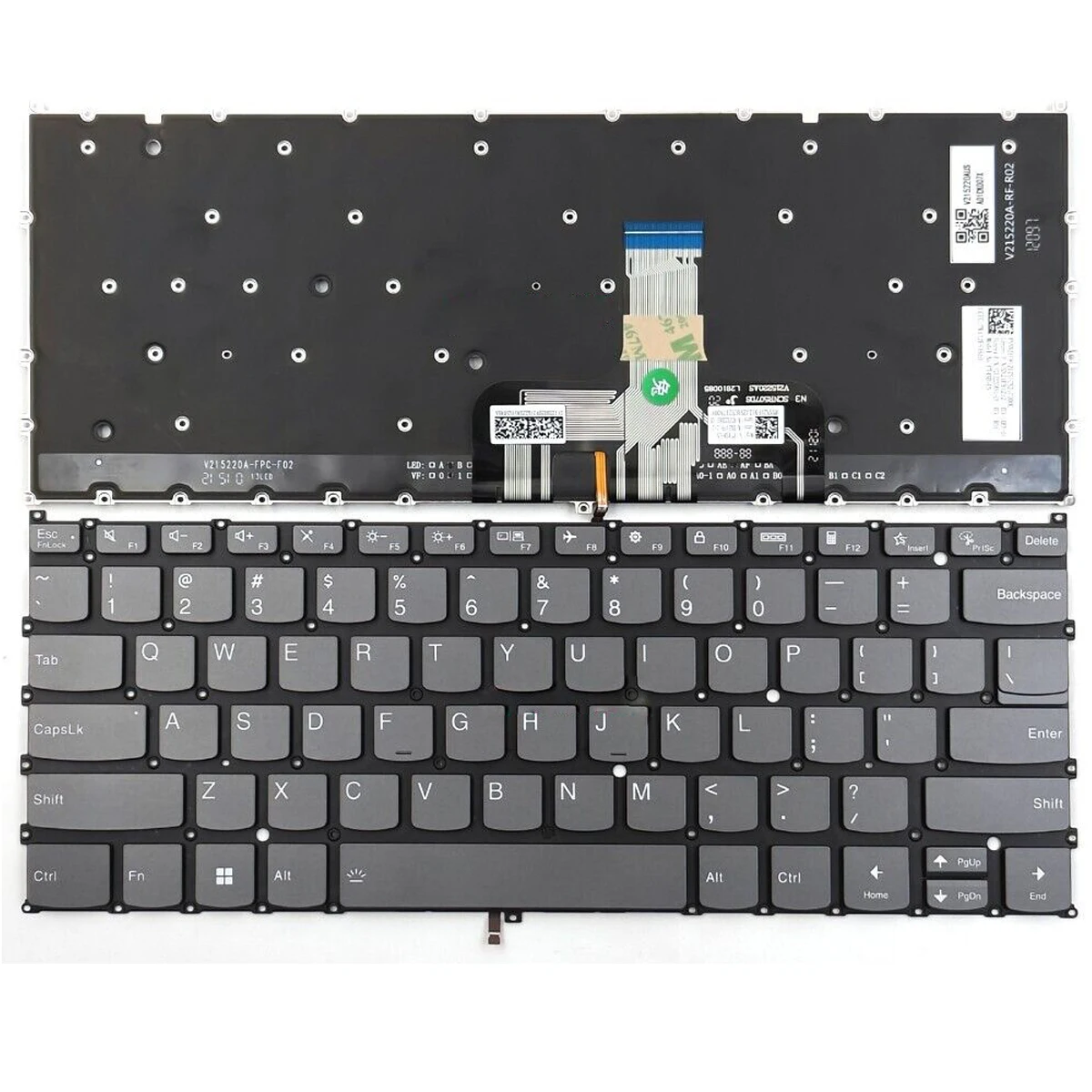 Tastiera Sostitutiva Per Laptop Retroilluminata Usa Per Laptop Lenovo Yoga 7 14 Arb7 14 Ial7 14 Irl8 Yoga Slim 7 Prox 14 Arh7 14 Iah7