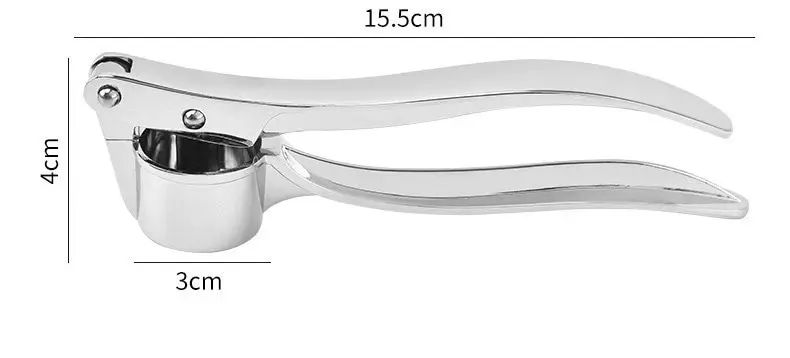 Description Picture 5 of itemGarlic Press Anti-Skid Thickened Garlic Clip Multifunctional Zinc Alloy Stainless Steel Manual Pull Type Garlic Punch