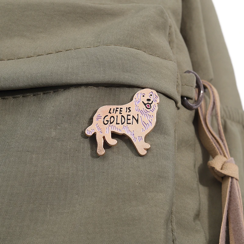 Tier Hund geformte Emaille Pins niedlichen Liebe Hintern Corgi Broschen Kleidung Cartoon dekorative Revers Abzeichen Schmuck Geschenk für Kinder Freunde – Detail 6