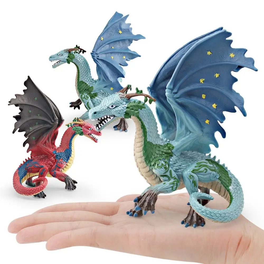 Simulation Warcraft Dragon Mythical Creatures Toy PVC Statue Myth Dragon Figures Crafts Handmad Dragon Animal Model