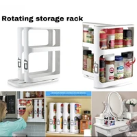 Storage Swivel RackMulti-layer Storage RackCabinet Food Ingredients Storage RackPull-On Swivel Spice Racks 2