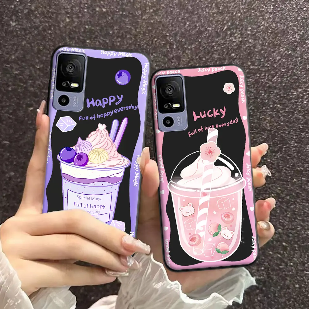 Charming Astronaut Cartoon Soft Silicone TPU Phone Case - Lovely Back Cover