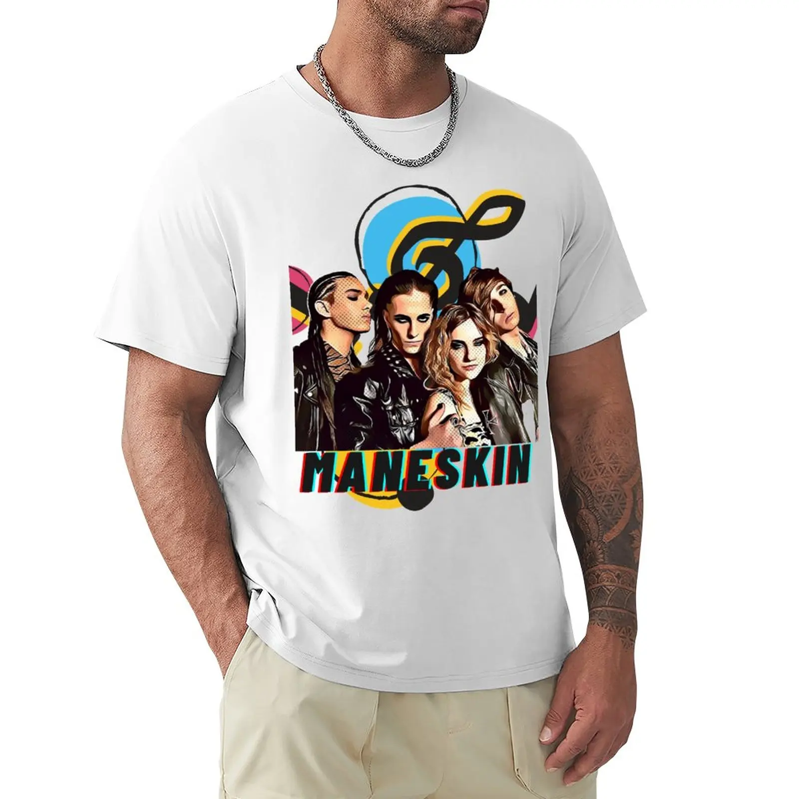 

Maneskin || damiano david || Italia Music Band T-Shirt sweat quick drying shirts graphic tees fitted t shirts for men