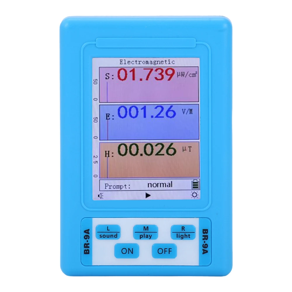 BR-9A Portable Electromagnetic Radiation Detector EMF Measuring Instrument High Accuracy Radiation Dosimeter Monitor radiation detector emf meter tester