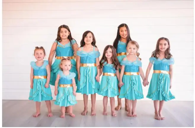 Girl Princess Jasmine Costume Aladdin Lamp Story Costume Girl Princess For Girls Dress-Up Party dress jasmine