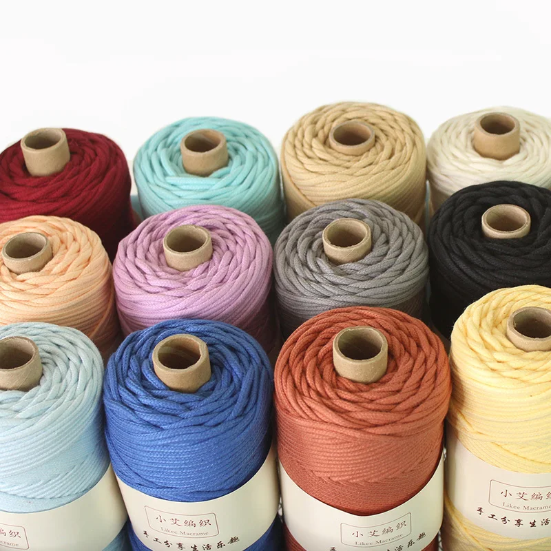 Corda In Cotone Naturale 3mm – 10 Metri – Intrecciata Con Anima Per Macramè, Fai-da-te, Decorazioni, Pacchi