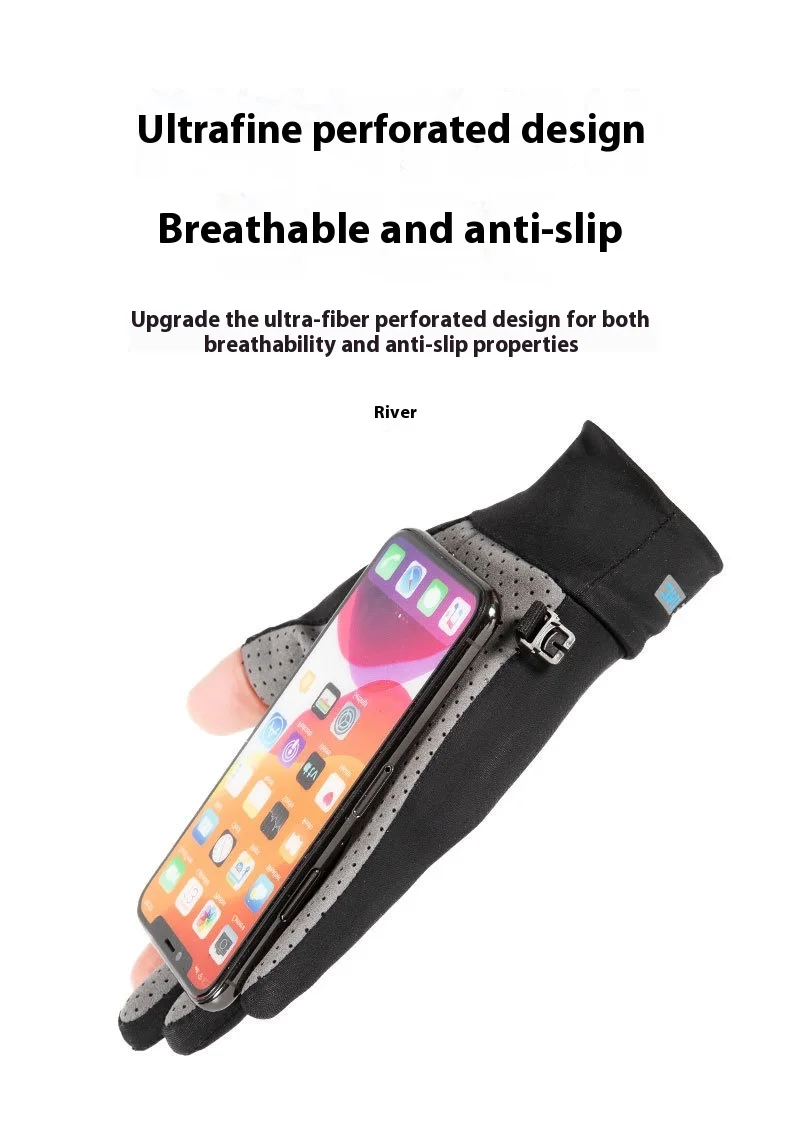 Description Picture 5 of itemFishing Gloves Summer Sun Flap Leakage Cycling Male and Female Couples Non-slip Breathable Cycling Driving Gloves