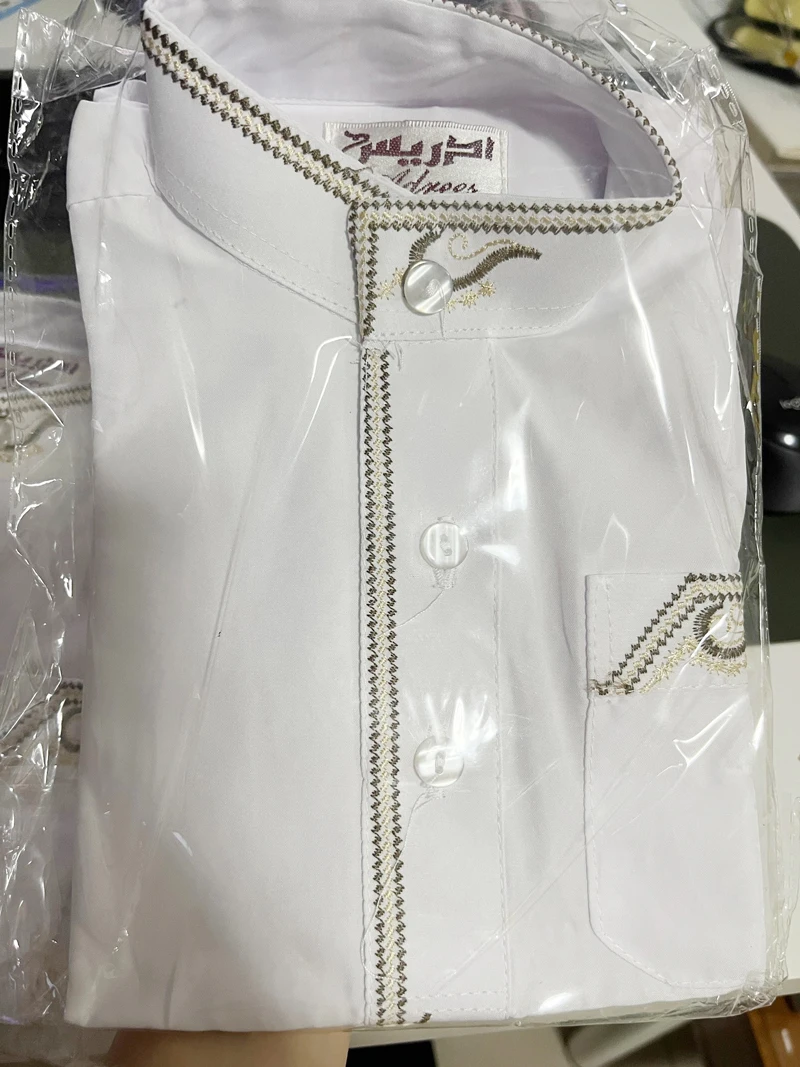 Kids Jubba Thobe Muslim Robe Long Dress Islamic Clothing Kaftan Arab Abaya Eid Prayer Children Robes Boy Gown Arab Kurta Clothes