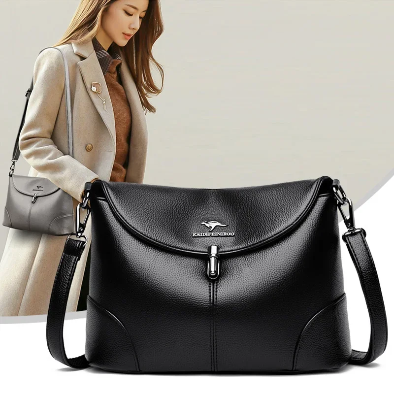 

New High Quality Lady bags Designers Women Messenger Bags High capacity Females Leather Crossbody Shoulder Bag Handbag Satchel