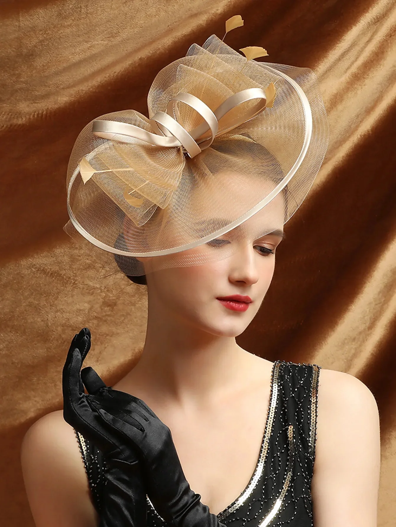 Wedding Accessories Formal Dresses Mesh Fascinator Hats Headwear Kentucky Derby Headpiece for ladies Hair Accessories Ｗomen - 3