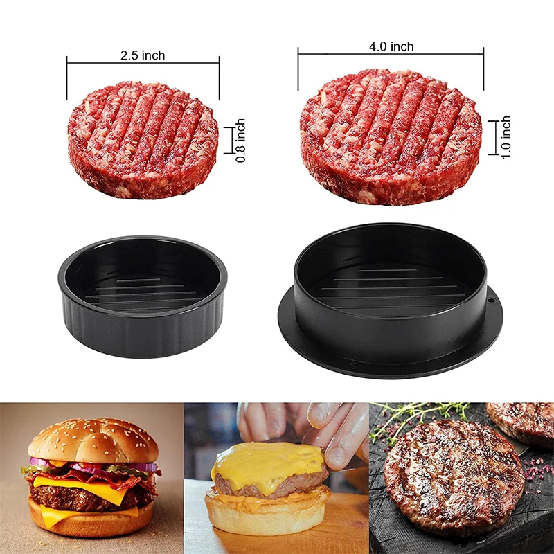 3 in 1 Non-Stick Hamburger Press Patty Maker For Stuffed Burgers