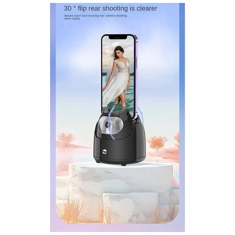 Automatic Face Tracking Gimbal Mobile Phone Holder APP-Free AI Face Recognition