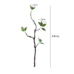 Artificial Greenery and Withered Branch Arrangement - Home Decor with Green Leaves and Vines - 44CM (Green)