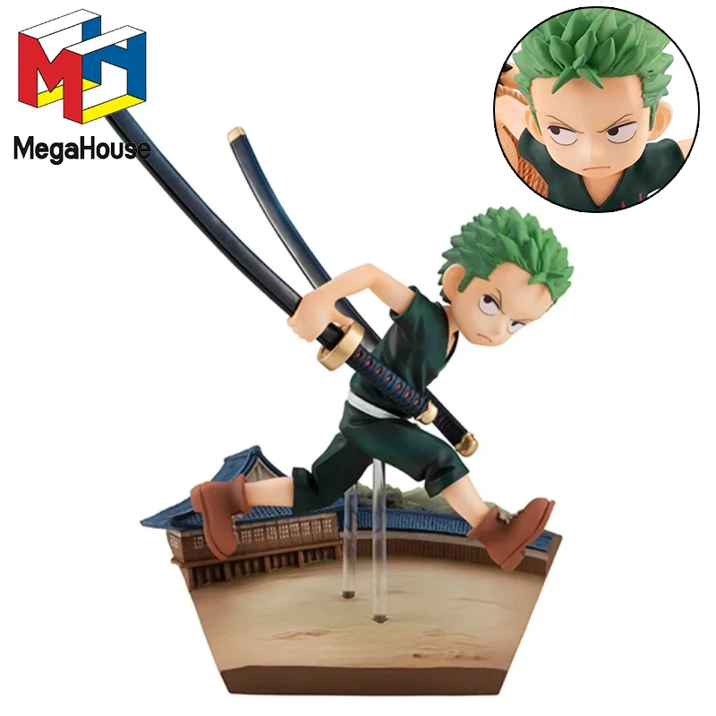 

Original Megahouse One Piece Childhood Series Roronoa Zoro Figure Run!run!run! Action Figurine Model Anime Statue Doll Toys Gift