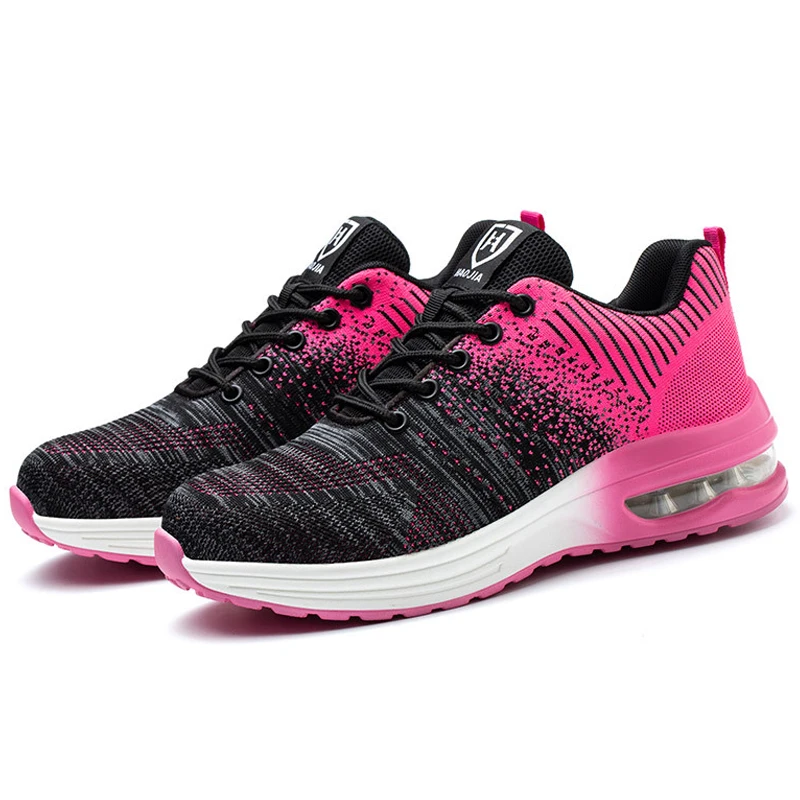 Lightweight Safety Shoes Women Men Air Cushion Work Sneakers Steel Toe Shoes Indestructible Safety Boots Anti-smash Work safety shoes