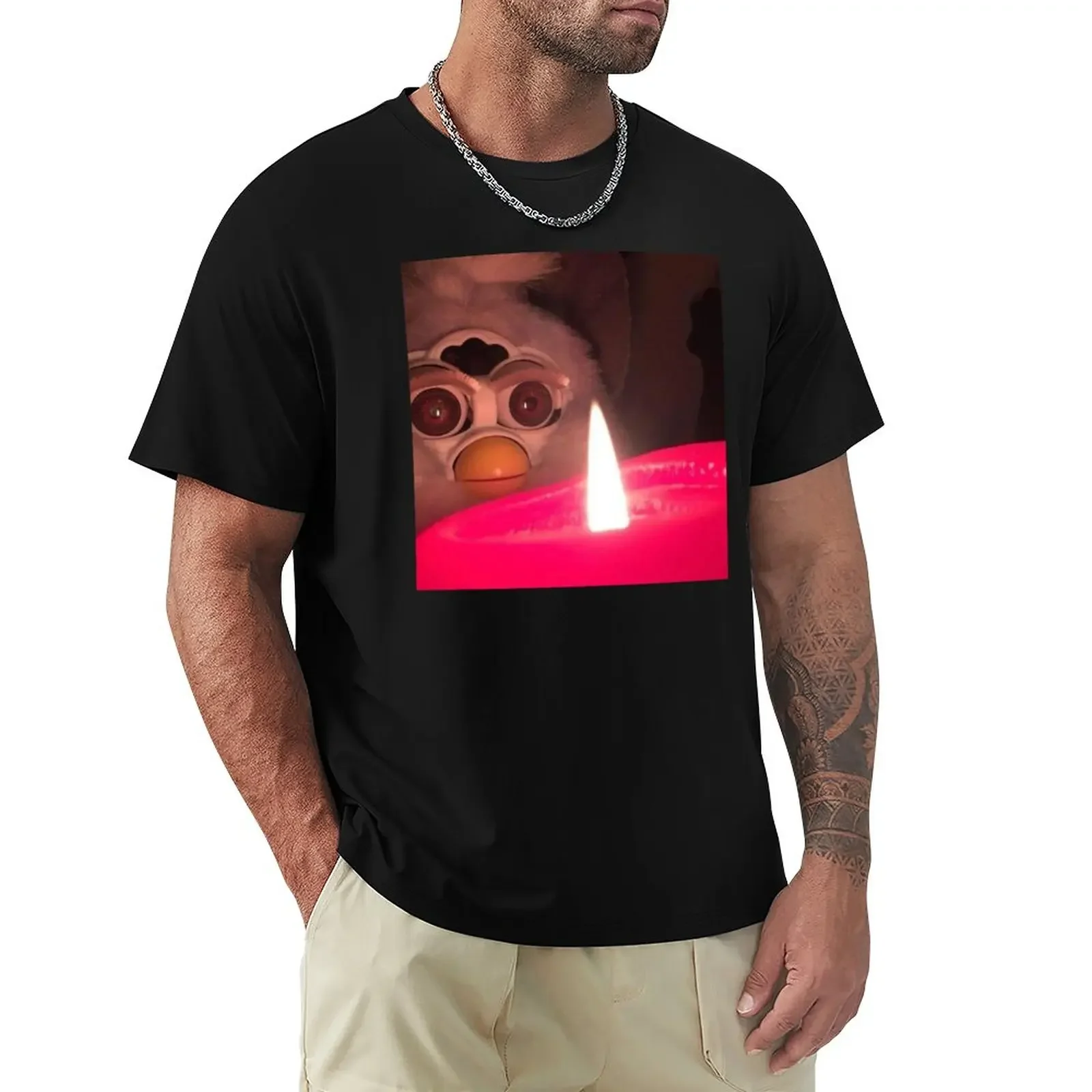 T-Shirt Furby Malese Oversize Sweat Blacks Abbigliamento Uomo