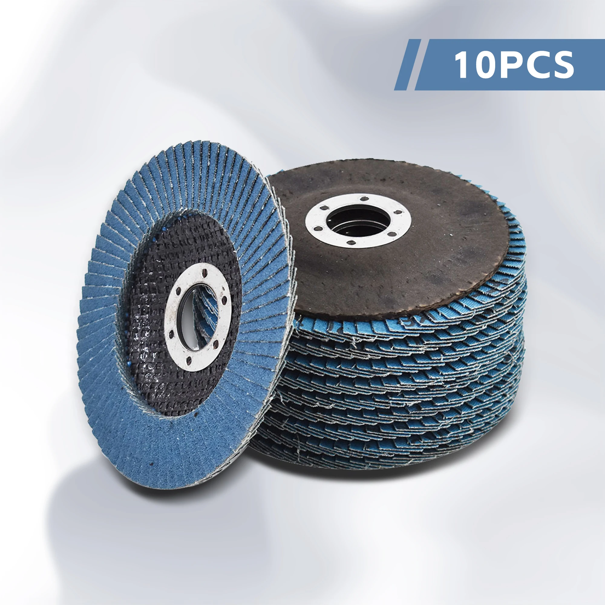 10-Pack Flap Discs Grinding Wheel 80 Grit, 4-1/2 x 7/8 Flap Disc Angle Grinder Sanding Disc aluminium oxide Grinding Type