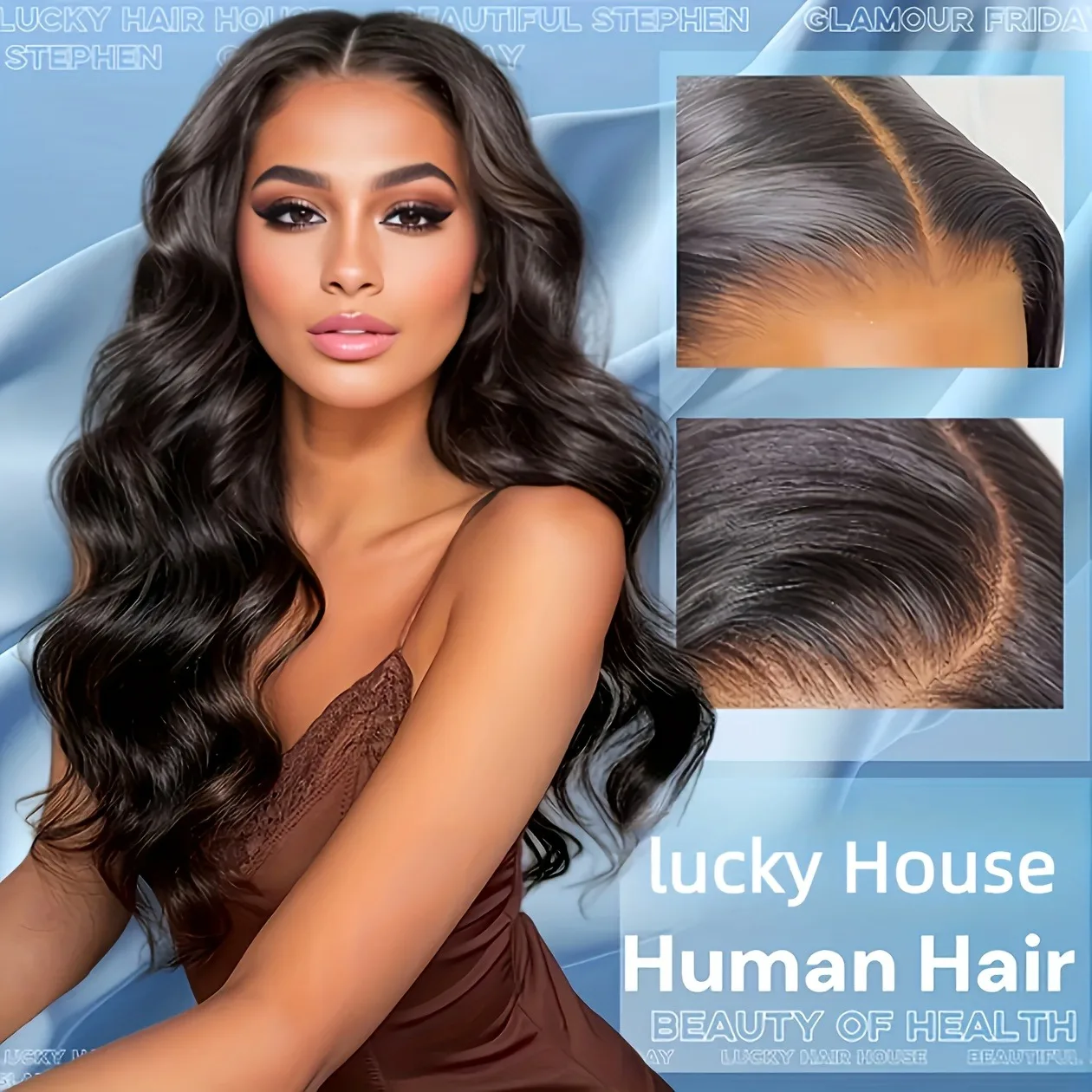 Body Wave Lace Front Human Hair Wigs 200 Density 13x4 Glueless Body Wave Human Hair Wigs For Woman 13x6 HD Lace Human Hair Wig 4