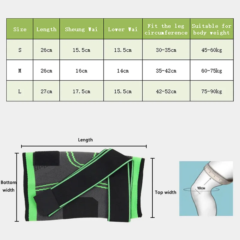 Adjustable basketball kneepads for men and women outdoor running cycling fitness orthopedic non-slip compression straps kneepads