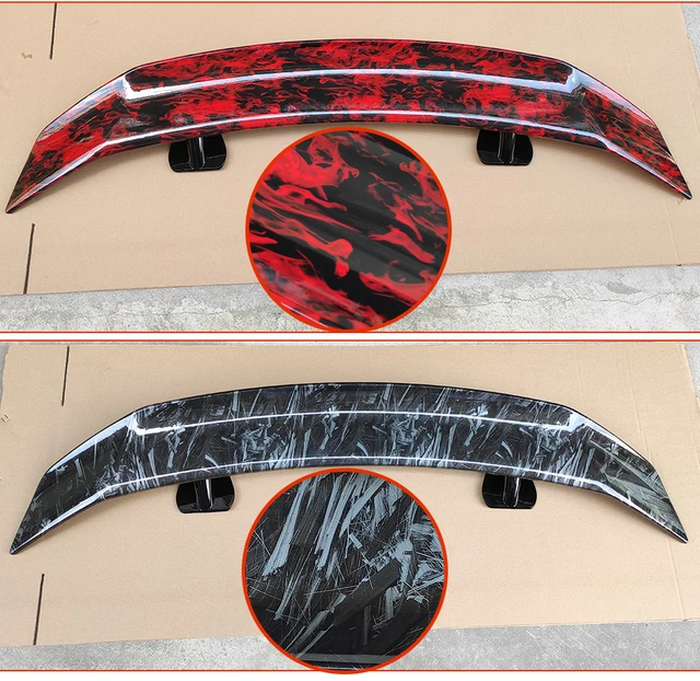 Carbon Look Universal Verwenden Hinten Stamm Deckel Auto Spoiler Flügel Für  Meist Limousine Coupe Fahrzeuge 135CM Glänzend Schwarz weiß Rot - AliExpress