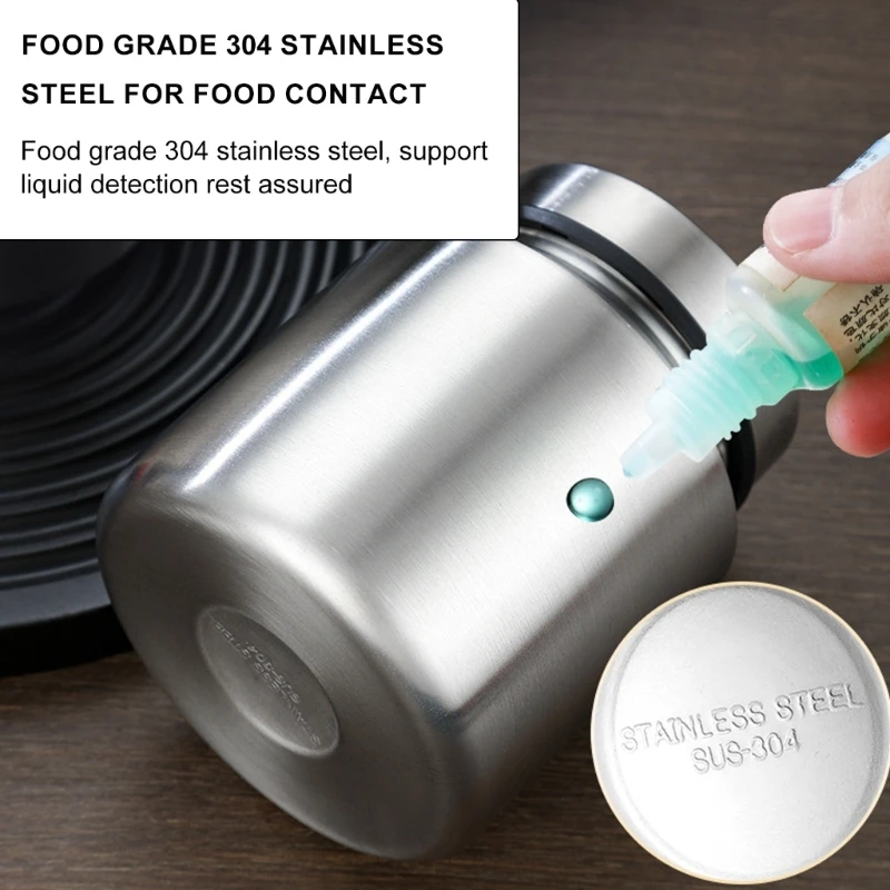 304 Stainless Steel Sealed Jar Container Kitchen Snacks Storage Solution 4