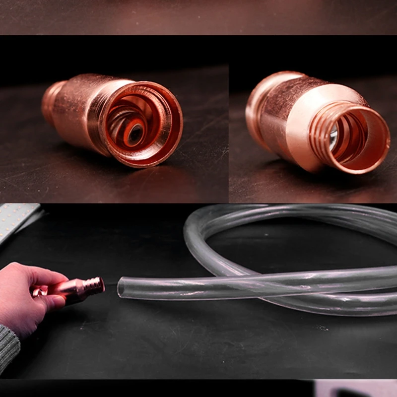 Tuyau De Siphon En Cuivre Auto-Amorçant 2M Pour Carburant Huile Eau