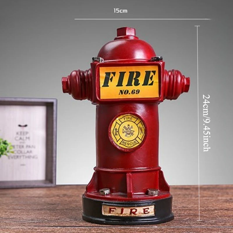 Creative Fire Hydrant Figurines - Modern Living Room Sculptures and Original Resin Crafts