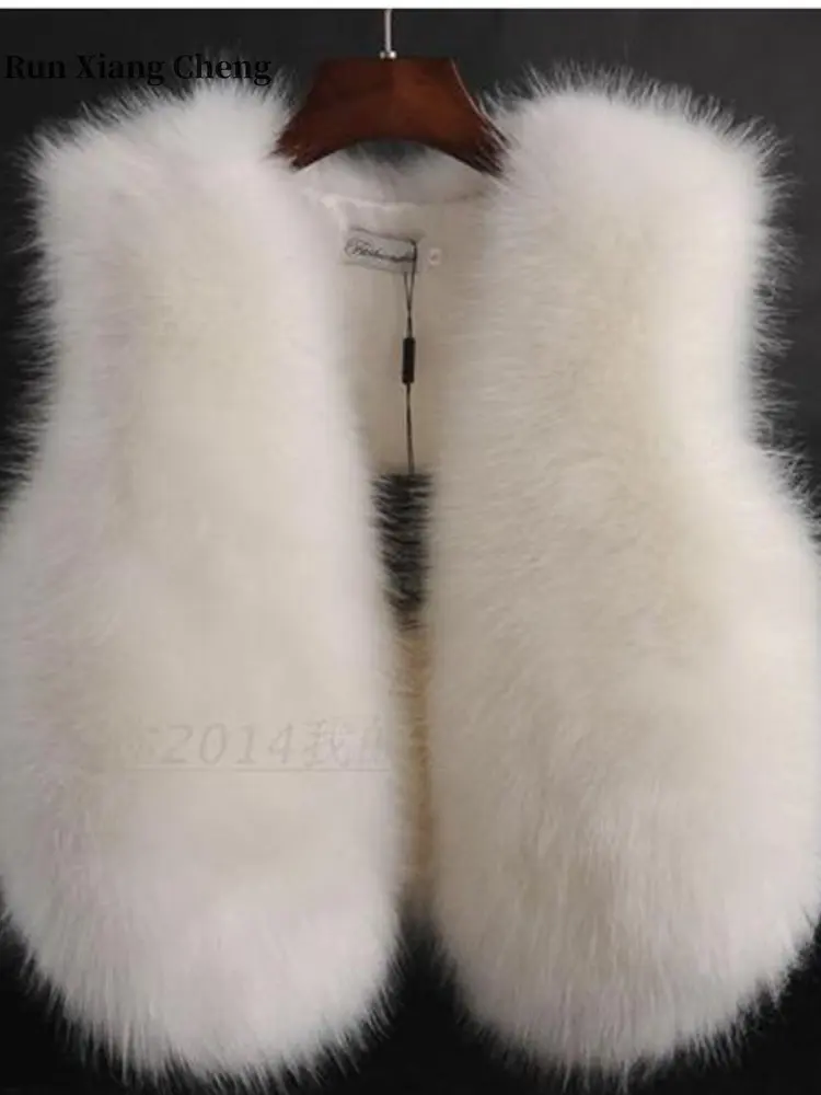 2023 Free Shipping Faux Mixed Fox Fur Faux Fur Fashion Short Coat for Urban Leisure and Minimalist High Street Style Solid Color