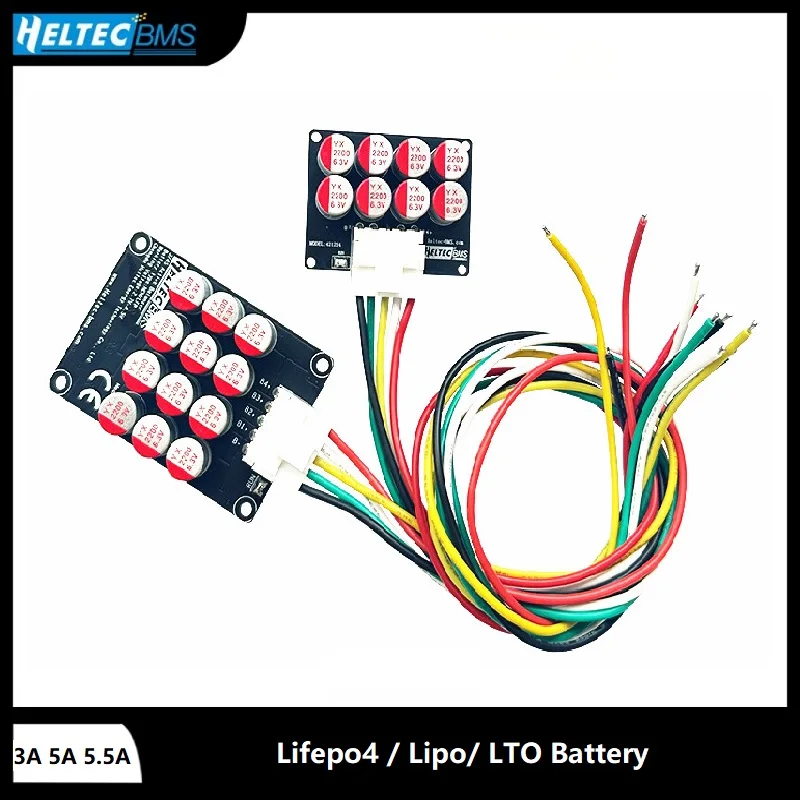 Heltec Bms Equalizador Ativo Balancer 3a 5a 5.5a Equalizador Ativo 3s 4s 6s 8s 16s 24s Lifepo4 Lipo Bateria Lto Equalização Energética Capacitor