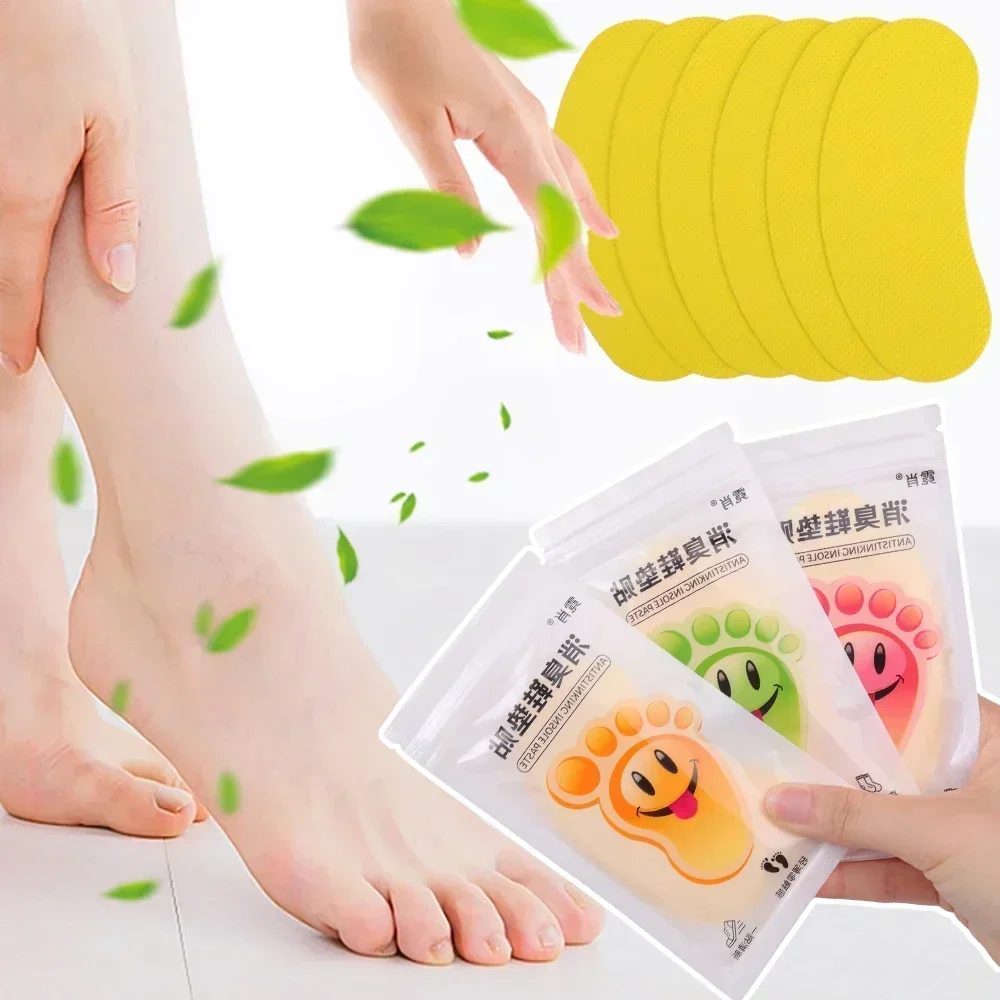 Shoes Odor Remover 12/120pc Deodorant Patch Lemon Athlete's Foot Soothing Insole Stickers Antibacterial Antiperspirant Foot Care