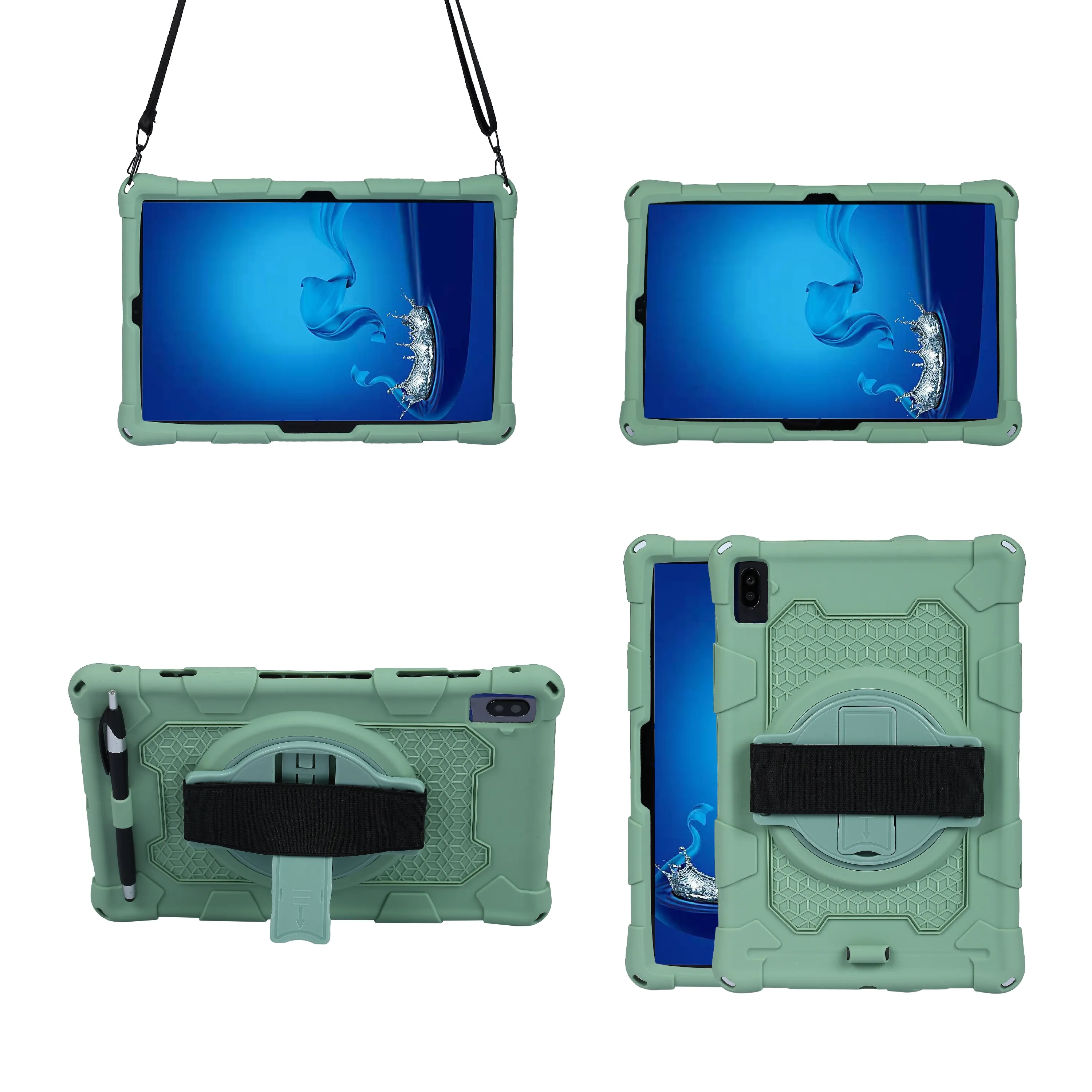 Cover In Silicone Per Lenovo Tab M10 Fhd Plus Case Tb-X606F Tb-X606X 10.3 "Tablet Antiurto Funda Cavalletto X606 X606X X606F Coque