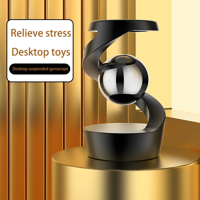 Aluminum alloy Decompression Hypnosis Rotary Gyro Fingertip Kinetic Levitating Spinner Adult Desktop Decompression Toy Gift fidget toy sensory fidget toy finger sensory toy fingertip gyroscope toy