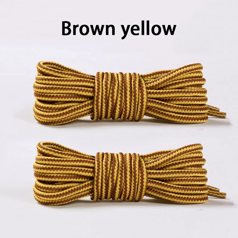Durable Heavy-Duty Round Boot Laces - 2 Pairs for Hiking, Work, and Outdoor Sports