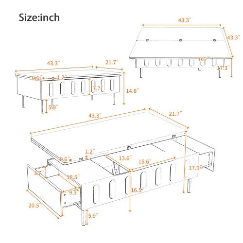 Lift-Top Coffee Table 5