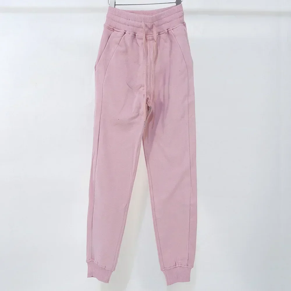 Lemon Autumn and Winter Women Fitness Exercise Cotton Blend Jogger Sweatpants Women Scuba High Waist Sweatpants Yoga Clothing