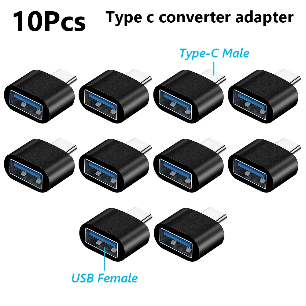 

10pcs OTG Type-c To Micro USB Type C To Usb 3.0 Female Adapter Universal Mobile Phone Data Line Charging Converter