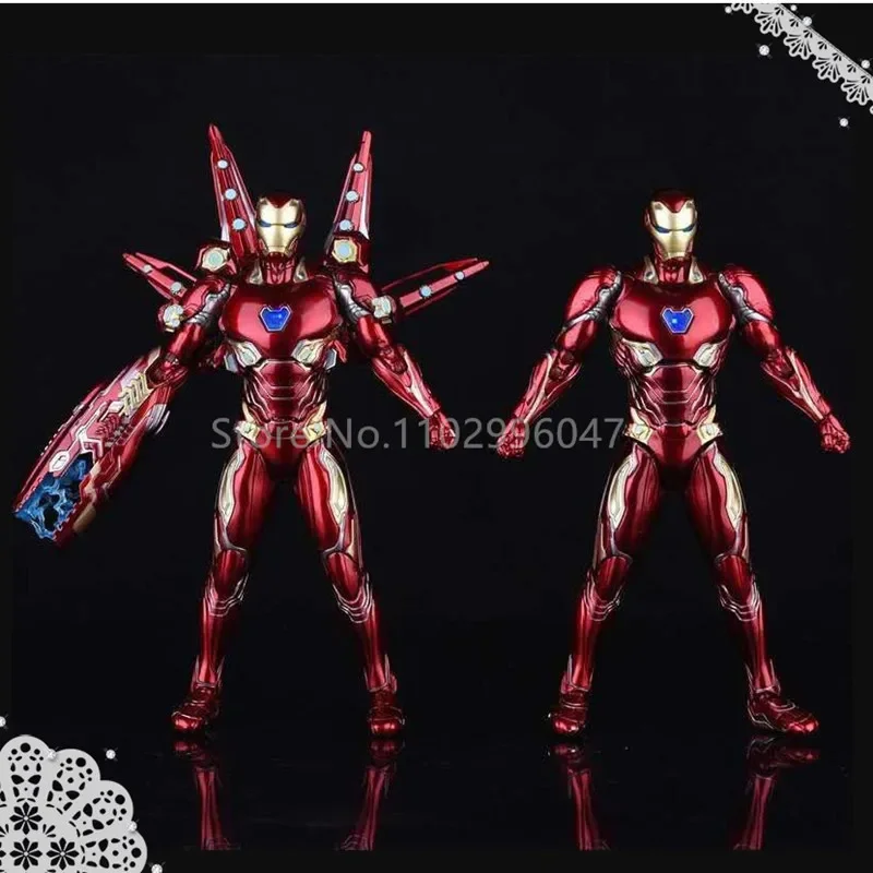 

New Marvel Avengers Endgame Ironman Mk50 Nano Set Vol.2 Joints Moveable Action Figures Toys For Children Christmas Gift