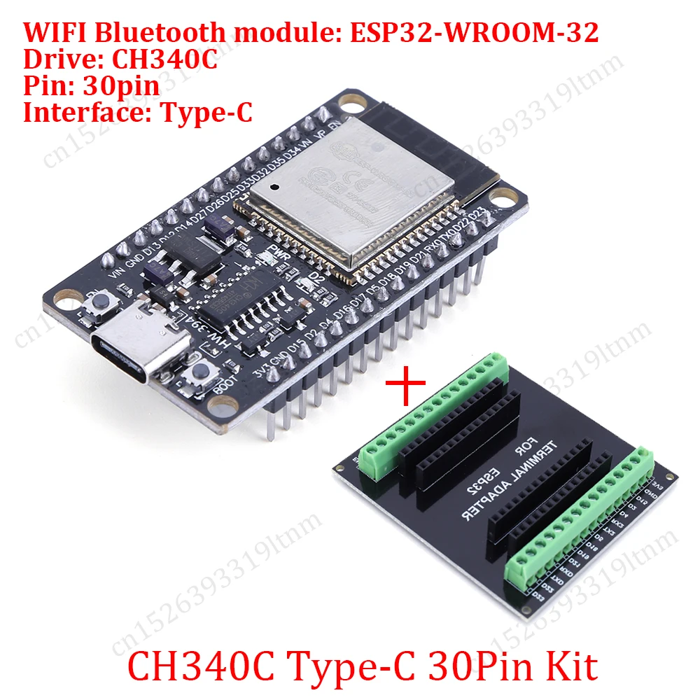 ตัวเลือกสินค้า ESP32 บอร์ดพัฒนา WiFi + Bluetooth สำหรับโปรเจกต์อิเล็กทรอนิกส์